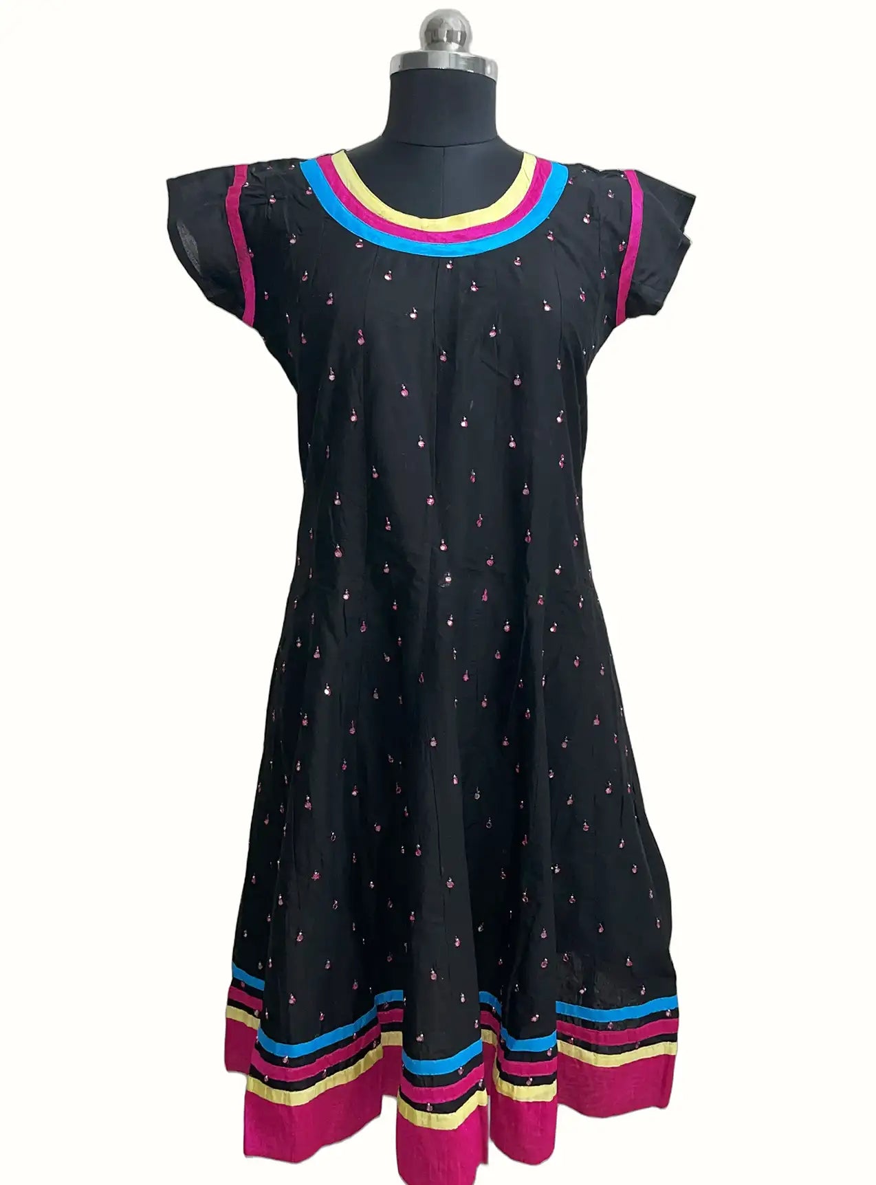 Khushi Black Dotted Kurti