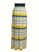Splash Long Striped Skirt